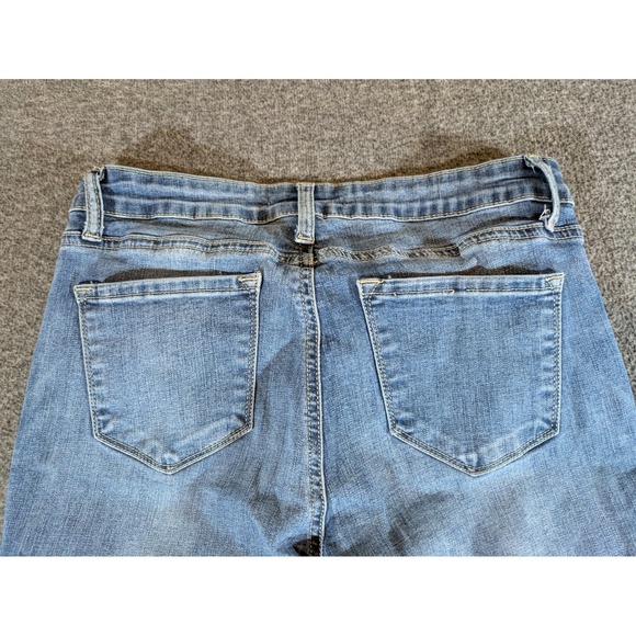 Kancan Jeans Women's 9/28 Blue Estilo Skinny Mid Rise Stretch Med Wash Denim - Picture 9 of 9